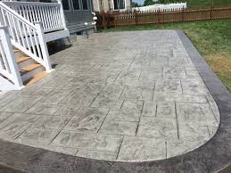 Beautiful stamped concrete patio