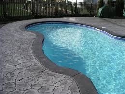 Pool deck concrete